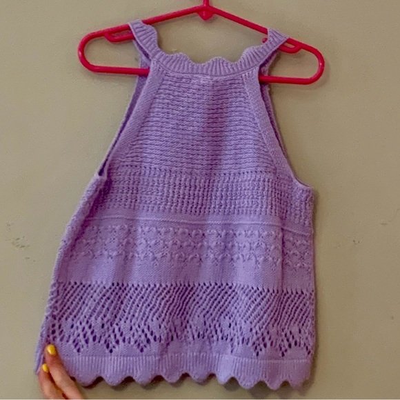 Old Navy lavender aura lace crochet tank NWT 8 - Picture 7 of 8